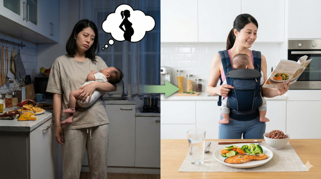 産後の体型崩れを諦めない！授乳中ママのための安全な食事プラン