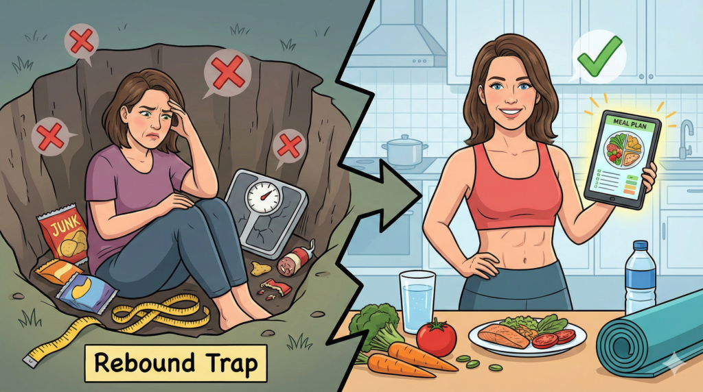 過去のリバウンド経験者が語る！40代で失敗しない下腹痩せダイエットの落とし穴