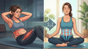 腹筋運動だけでは解決しない！40代女性のための深層筋と呼吸で叶えるぺたんこお腹