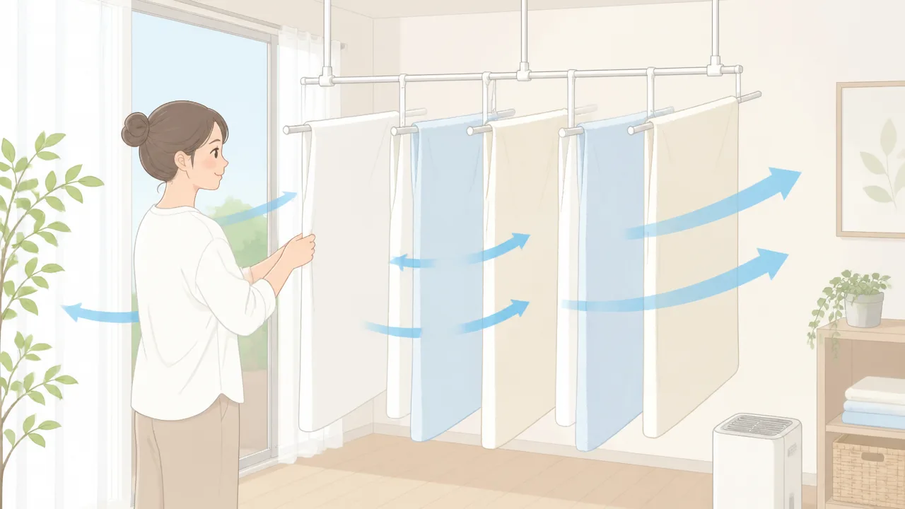 バスタオルの場所を取らない干し方7選|狭い部屋でも快適に乾かすコツ