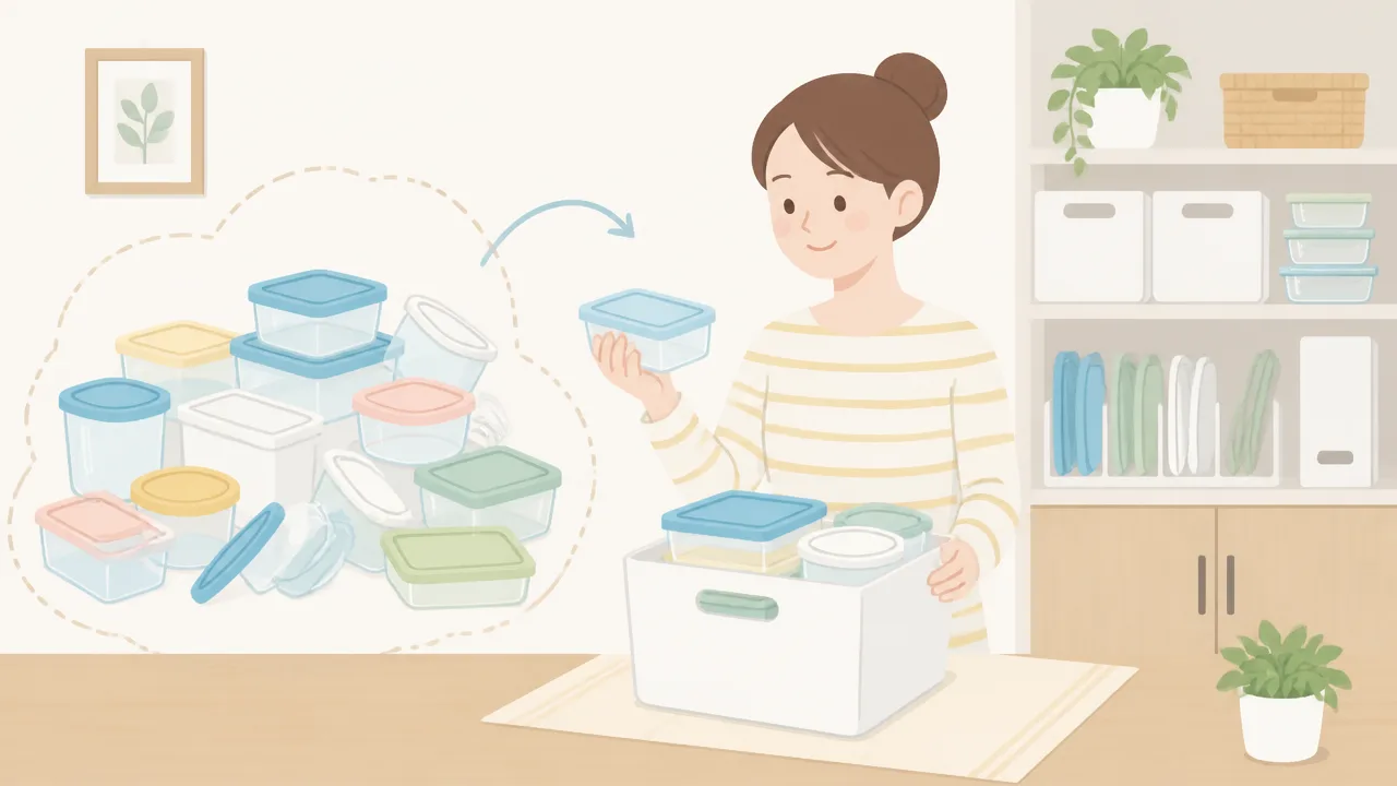 かさばる保存容器をすっきり収納するコツと便利なアイデア