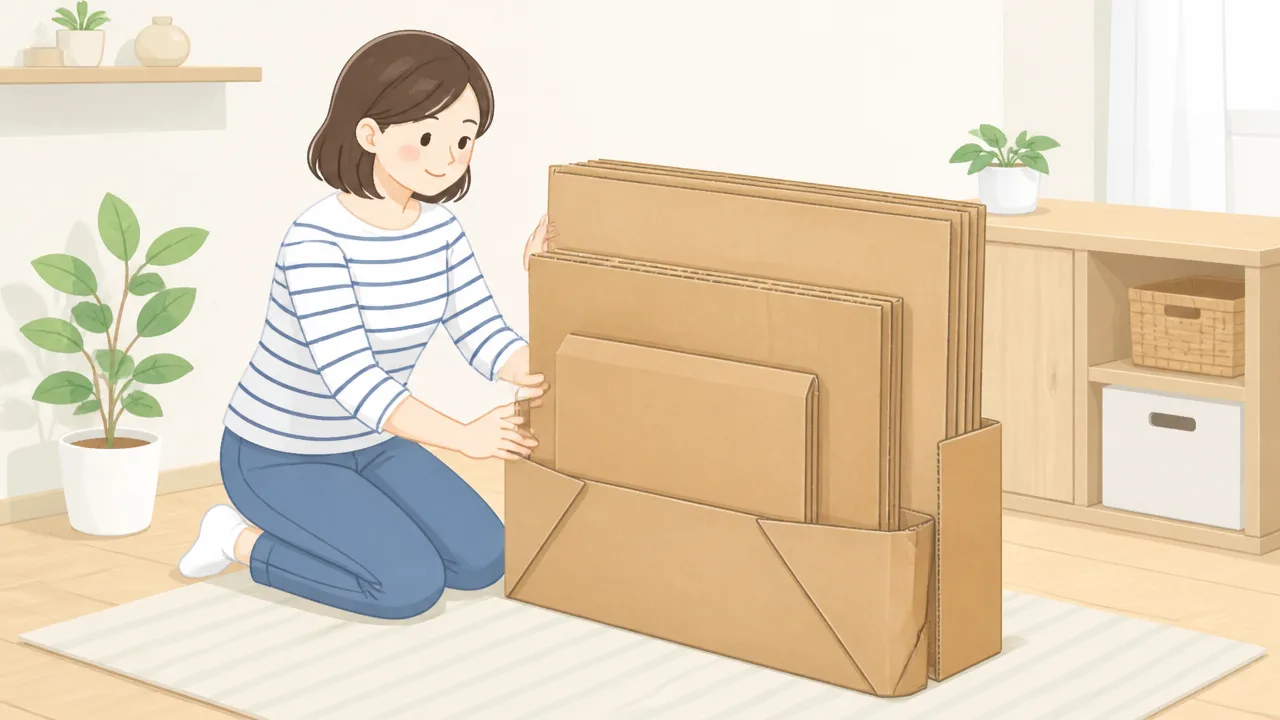 段ボールのまとめ方は?紐なしですっきり束ねる簡単アイデア